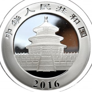 Chiny, Panda, 2016r., 30g, Ag 999