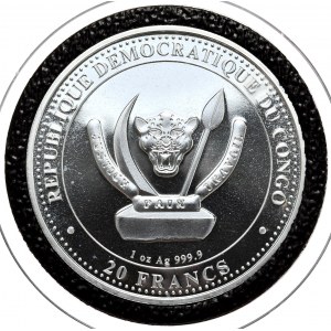 Kongo, 20 Franków, 2020r., T-Rex