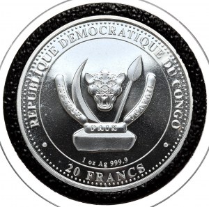 Congo, 20 Francs, 2020, T-Rex