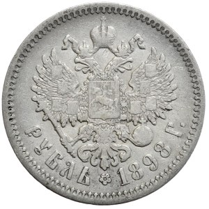 Rosja, Mikołaj II, 1 rubel 1898, Petersburg