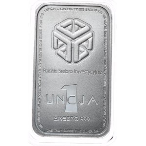 Sztabka 1oz. Srebrna Mennica, P.S.Inwest.