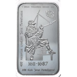 Sztabka 1oz. Srebrna Mennica, Heweliusz