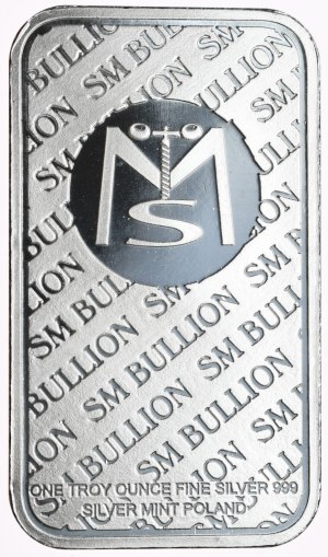 1oz bar. Silver Mint, Hevelius