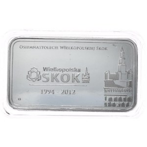 Sztabka 1oz. Srebrna Mennica, SKOK Wielkopolska