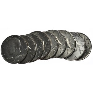 USA, 1/2 Dolara, 1971-6r., 15 szt.