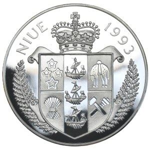Niue, 50 Dolarów, 1993r., Apollo/Kennedy, 5oz.