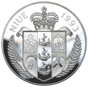 Niue, $50, 1993, Apollo/Kennedy, 5oz.