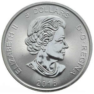Kanada, 5 Dolarów, 2016r., Puma, 1oz.