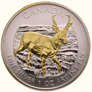 Kanada, 5 Dolarów, 2013r., Antylopa, 1oz.