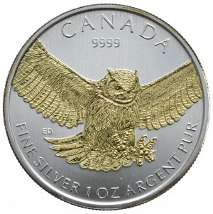 Canada, $5, 2015, Fluff, 1oz.