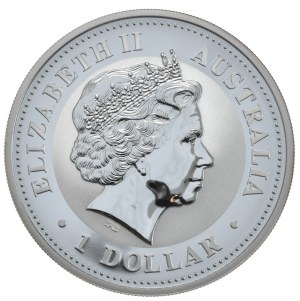 Australia, Kookaburra, 2009, 1 oz. anniversary limited edition for the 20th anniversary of the series, image 2003.