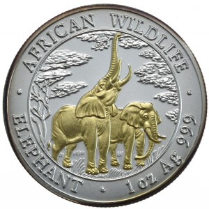 Zambia, 5000 Kwacha, 2003r., Słoń, Rzadki