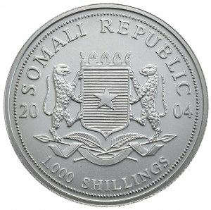 Somalia, 1000 Shillings, 2004, Elephant, Rarity