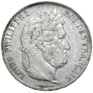 Francja, 5 Franków, 1833, A, Paryż