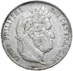 France, 5 Francs, 1833, A, Paris