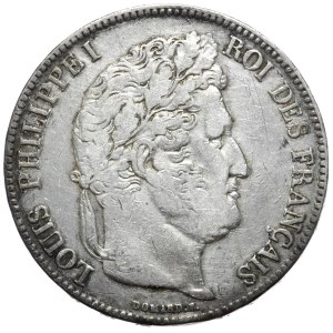 Francja, 5 Franków, 1837r., A,