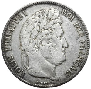 France, 5 Francs, 1837, A,