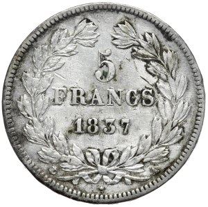 France, 5 Francs, 1837, A,