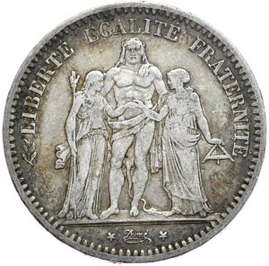 France, 5 Francs, 1848, Hercules, first vintage