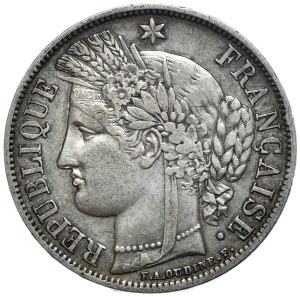 France, 5 Francs, 1851. Ceres