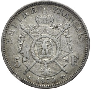 France, 5 francs 1870 A, Paris