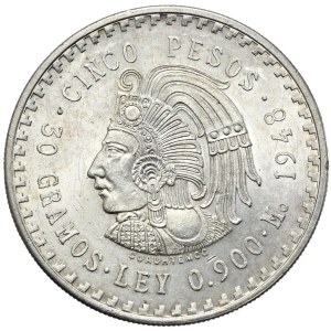 Mexico, 5 Pesos, 1948.