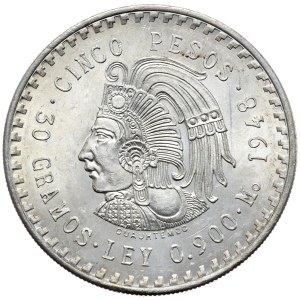 Mexico, 5 Pesos, 1948.