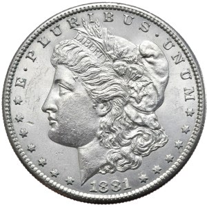 USA, $1, 1881, Morgan, San Francisco