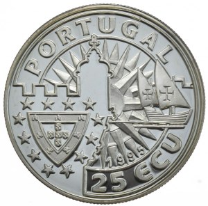 Portugal, 25 Ecu, 1995, Vasco da Gama