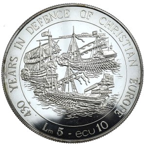 Malta, 5 Lira, 1993,