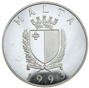 Malta, 5 Lira, 1993,