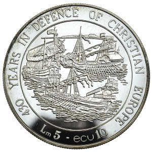 Malta, 5 Lira, 1993,