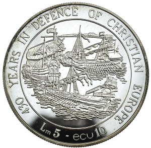 Malta, 5 Lira, 1993,