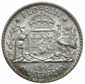 Australia, 1 Florin, 1942, S