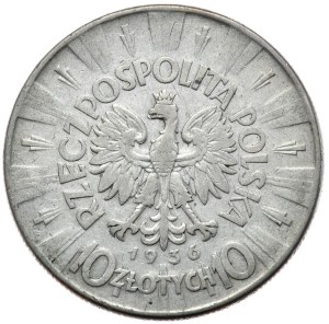 Second Republic, 10 zloty 1936, Pilsudski