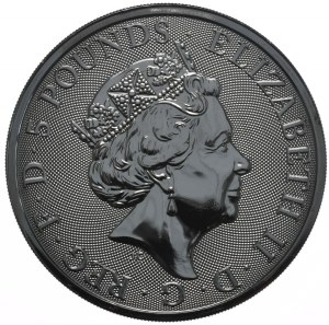 United Kingdom, £5, 2019, 2oz., Plantagenet