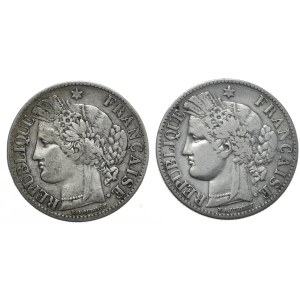 Francja, 2x2 Franki, 1871-95r., Ceres