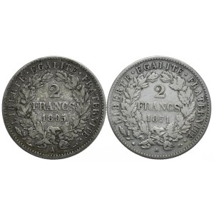 Francja, 2x2 Franki, 1871-95r., Ceres