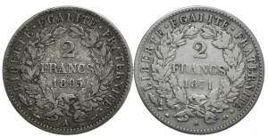 France, 2x2 Franks, 1871-95, Ceres