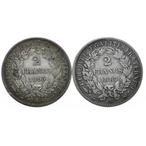 Francja, 2x2 Franki, 1887-95r., Ceres