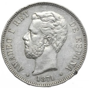 Hiszpania, 5 Peset, 1871r.