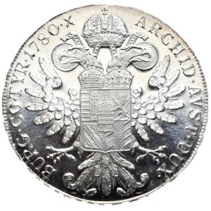 Austria, Maria Teresa, talar 1780r., nowe bicie, proof