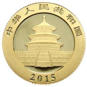 Chiny, Panda, 1/10 oz Au, 2015r.