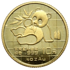 Chiny, panda 1989, 1/10 oz, Au 999