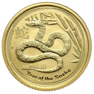 Austrália, Rok hada, Lunar II, 1/10oz. Au, 2013.