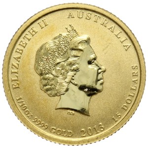 Austrália, Rok hada, Lunar II, 1/10oz. Au, 2013.