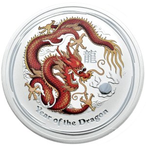 Australia, Lunar II, Rok Smoka, 2012r., 2oz., kolor