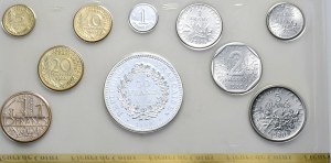 France, 1980 vintage set - from 1 centime to 50 Francs, Hercules. In original box.The last, rarest vintage.