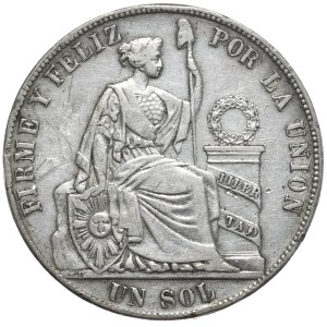 Peru, 1 Sol, 1884r., Rzadkość