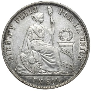 Peru, 1 Sol, 1871r.